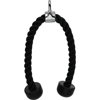 Master Fitness Nero Triceps Rope Short, Draghandtag