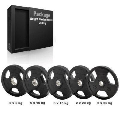 Master Fitness Viktpaket Master Deluxe 250 kg