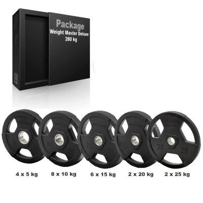 Master Fitness Viktpaket Master Deluxe 280 kg