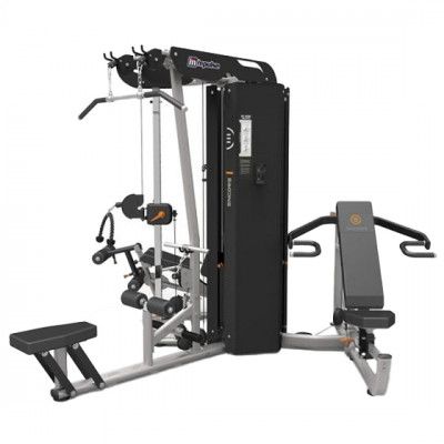 3-Station Multigym Stål Svart/Silver - Impulse