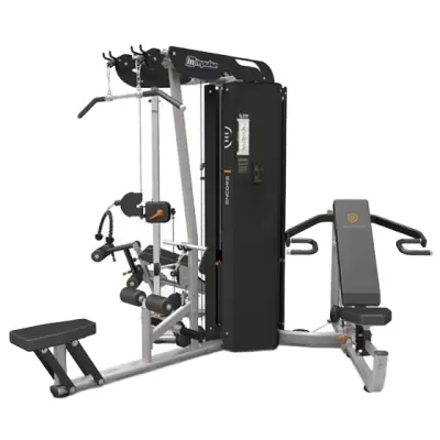 3-Station Multigym Stål Svart/Silver - Impulse