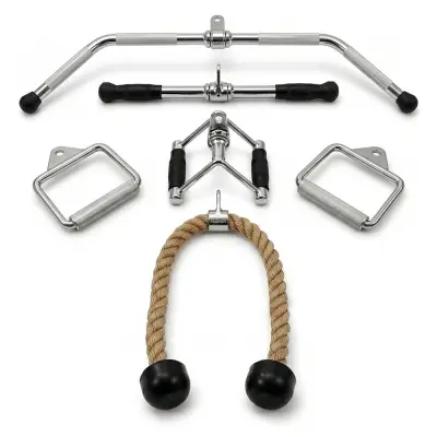 Master Fitness Premium Draghandtagspaket för Kabelmaskin - 6 delar