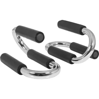 Gorilla Sports Push-Up-Handtag - Krom, Parallettes&pushup bars