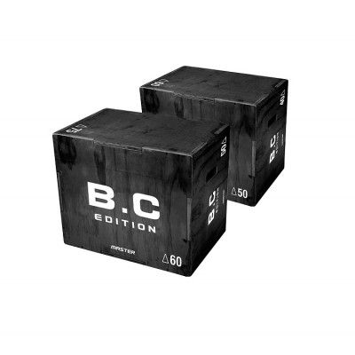 Master Fitness plyo box svart (50-60-75cm)