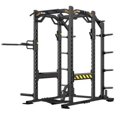 Power Rack Med Vikthäng Svart/Gul (PL400B) - BH Fitness
