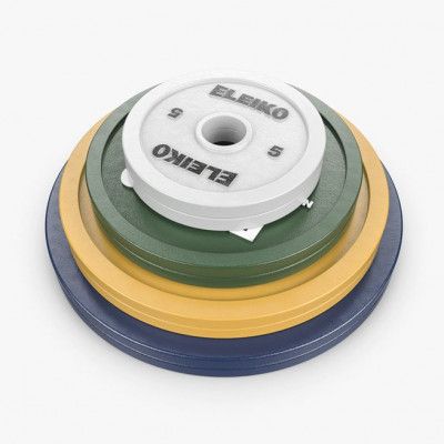 Eleiko IPF Powerlifting Competition Disc Set, Viktskiva Järn