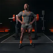 Forge Powerlifting Singlet Grey Men's