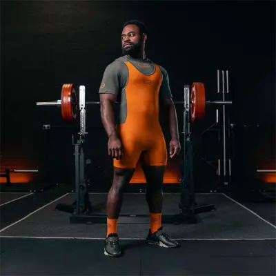 Forge Powerlifting Singlet Orange Men's