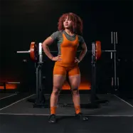 Forge Powerlifting Singlet Orange Women's