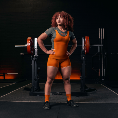 Forge Powerlifting Singlet Orange Women's