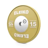 Viktskiva WPPO Powerlifting Competition, 15 kg, gul, Eleiko