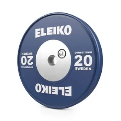 Viktskiva WPPO Powerlifting Competition, 20 kg, blå, Eleiko
