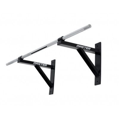 Master Fitness Chinsräcke med rak stång Stål Svart
