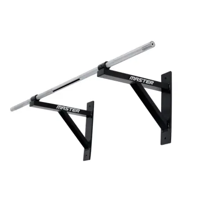 Master Fitness Chinsräcke med rak stång Stål Svart