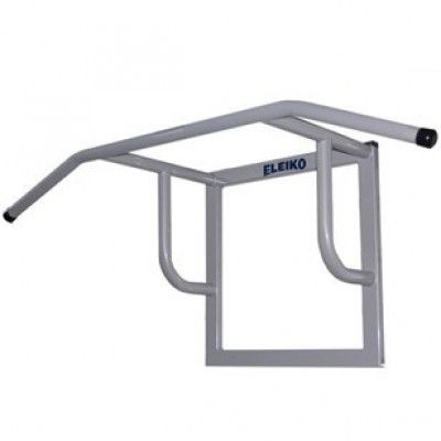 Eleiko Chin Rack - wall model, knurled grip, silver