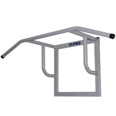 Eleiko Chin Rack - wall model, knurled grip, silver