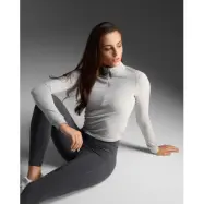 Flex Crop 1/2 Zip Long Sleeve