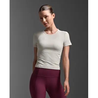 Fluid Modal Ribbed Crop Tee