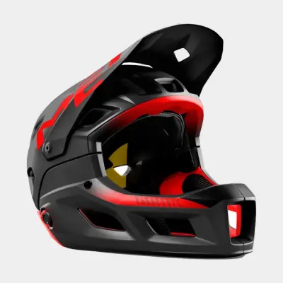Met Parachute MCR MIPS Black Red/Matt Glossy, Cykelhjälm