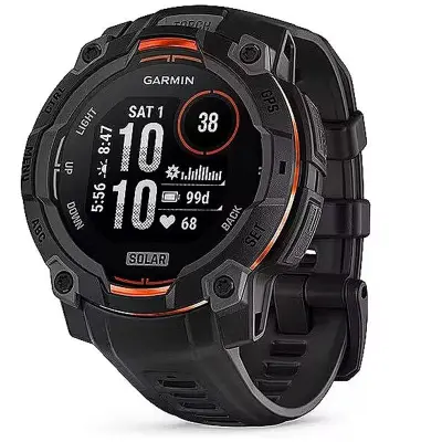 Garmin Instinct 3 Solar 45 mm Black, Pulsklocka
