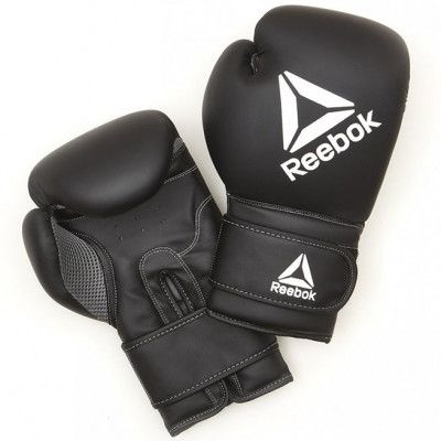 Reebok Retail 16 Oz Boxing Gloves - Black/White, Boxnings-&Thaihandskar