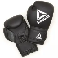 Reebok Retail 16 Oz Boxing Gloves - Black/White, Boxnings-&Thaihandskar