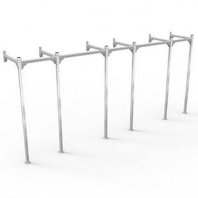 XF 80 Rig Wallmounted 3290 Narrow - Galvanized