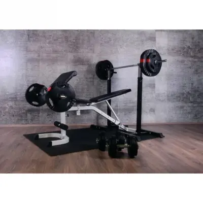 Gorilla Sports Multibänk med Skivstångsställnings-stativ - 100kg