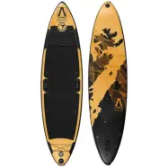 FitNord Aqua Leaf 340 SUP-brädset, Nordkapp (svart-gul), med kolfiberpaddel