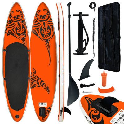 vidaXL SUP-bräda uppsbar 366x76x15orange