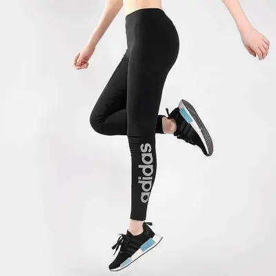 ADIDAS ESSENTIAL LINEAR TIGHTS, BLACK