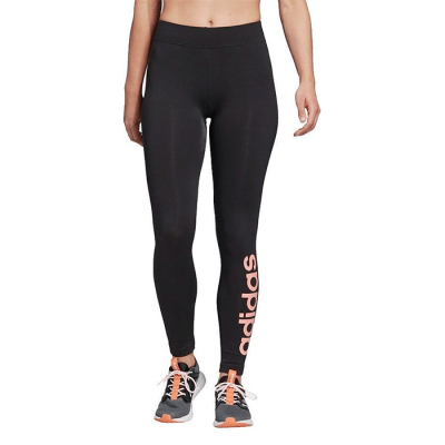 ADIDAS ESSENTIAL LINEAR TIGHTS, BLACK/PINK
