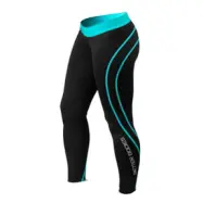 Athlete Tights, black/aqua, Better Bodies