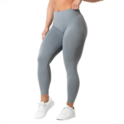 Aura Seamless Scrunch Tights Mörkgrå