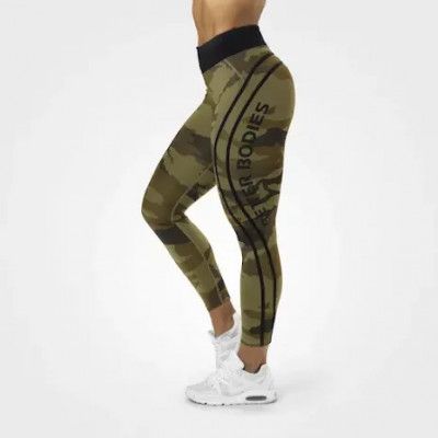 Better Bodies Camo High Tights Green Camo - s