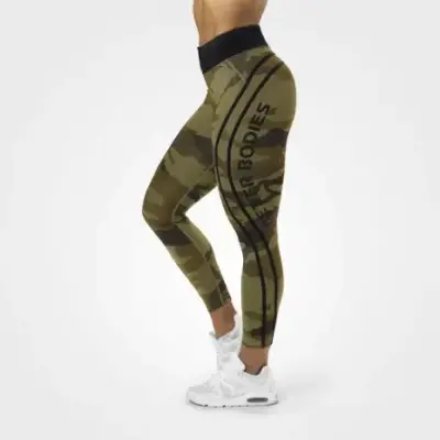 Better Bodies Camo High Tights Green Camo - xs