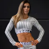 Boho 3D Pattern Crop Top - s