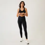 Borg Cross Tights, Black Beauty