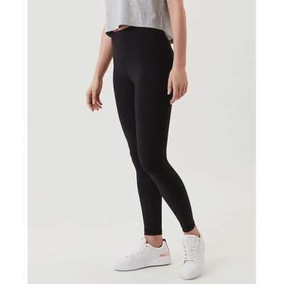 Borg High Waist Comfort Tights, Black Beauty