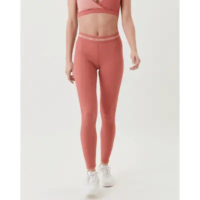 Borg Regular Rib Tights, Dusty Cedar