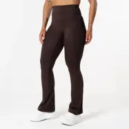 Clean Flare Tights Brun