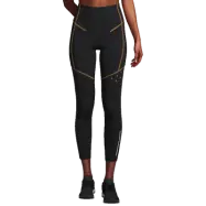 Contrast High Waist Tights, Black