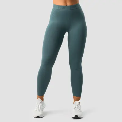 Define Seamless Logo Scrunch Tights, Jungle Green