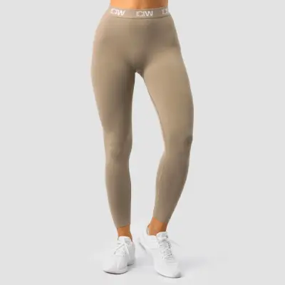 Define Seamless Logo Scrunch Tights, Taupe