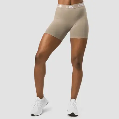Define Seamless Logo Shorts, Taupe