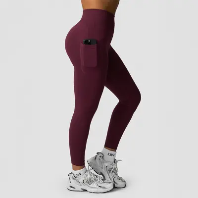 Define Seamless Pocket Tights, Dark Mahogany