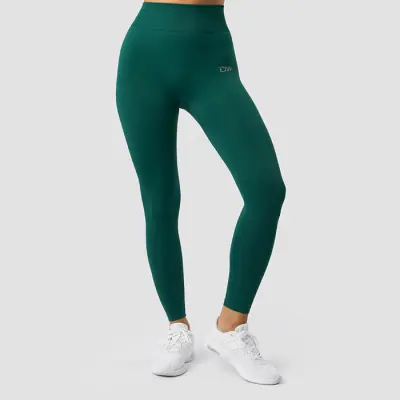 Define Seamless Tights, Dark Green Melange