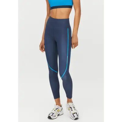 Distance Stripe Tights, Navy