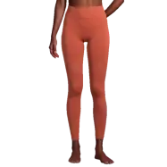 Essential Block Seamless High Waist Tights, Burnt Sienna Red