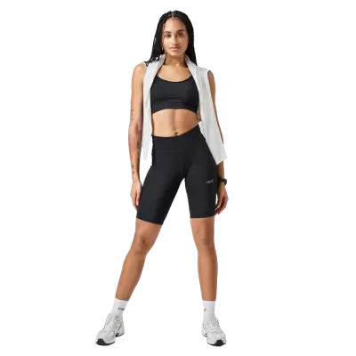 Essential Träningsshorts Hög Midja Svart